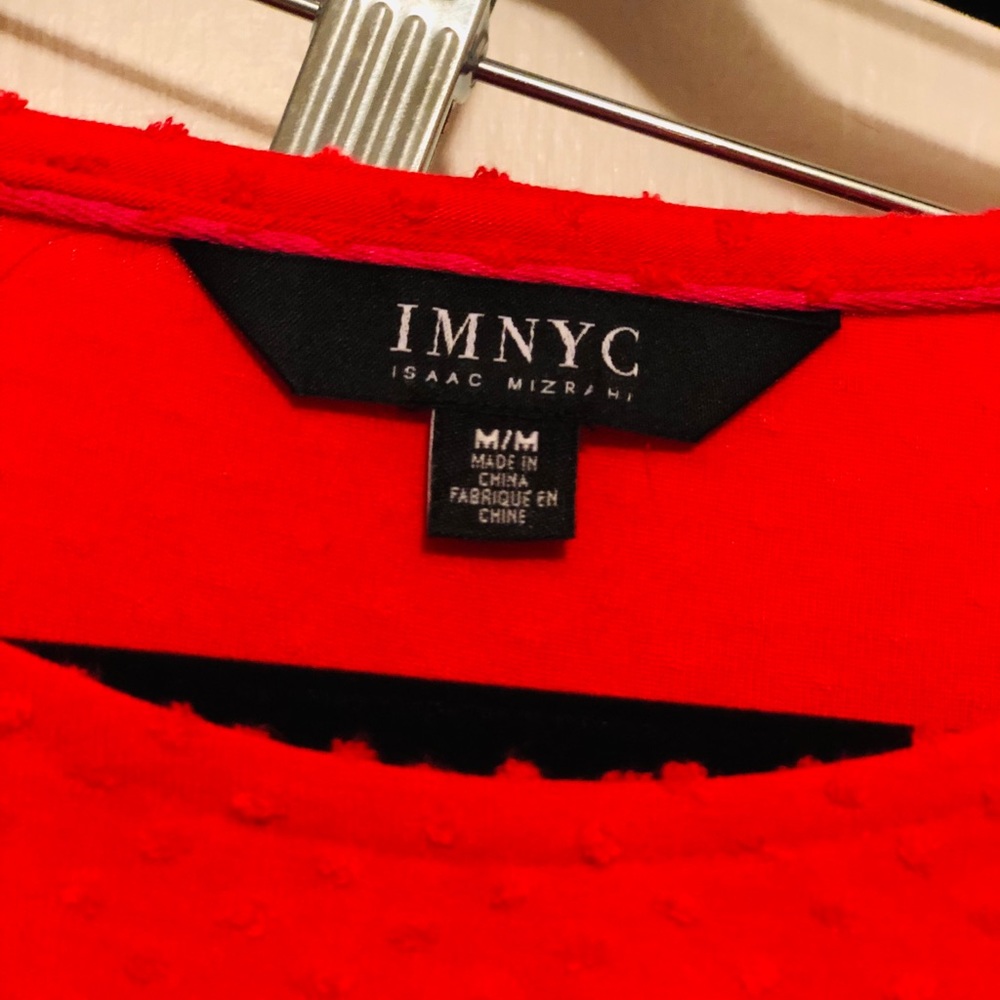 Candy Red Blouse Isaac Mizrahi Dillard’s IMNYC